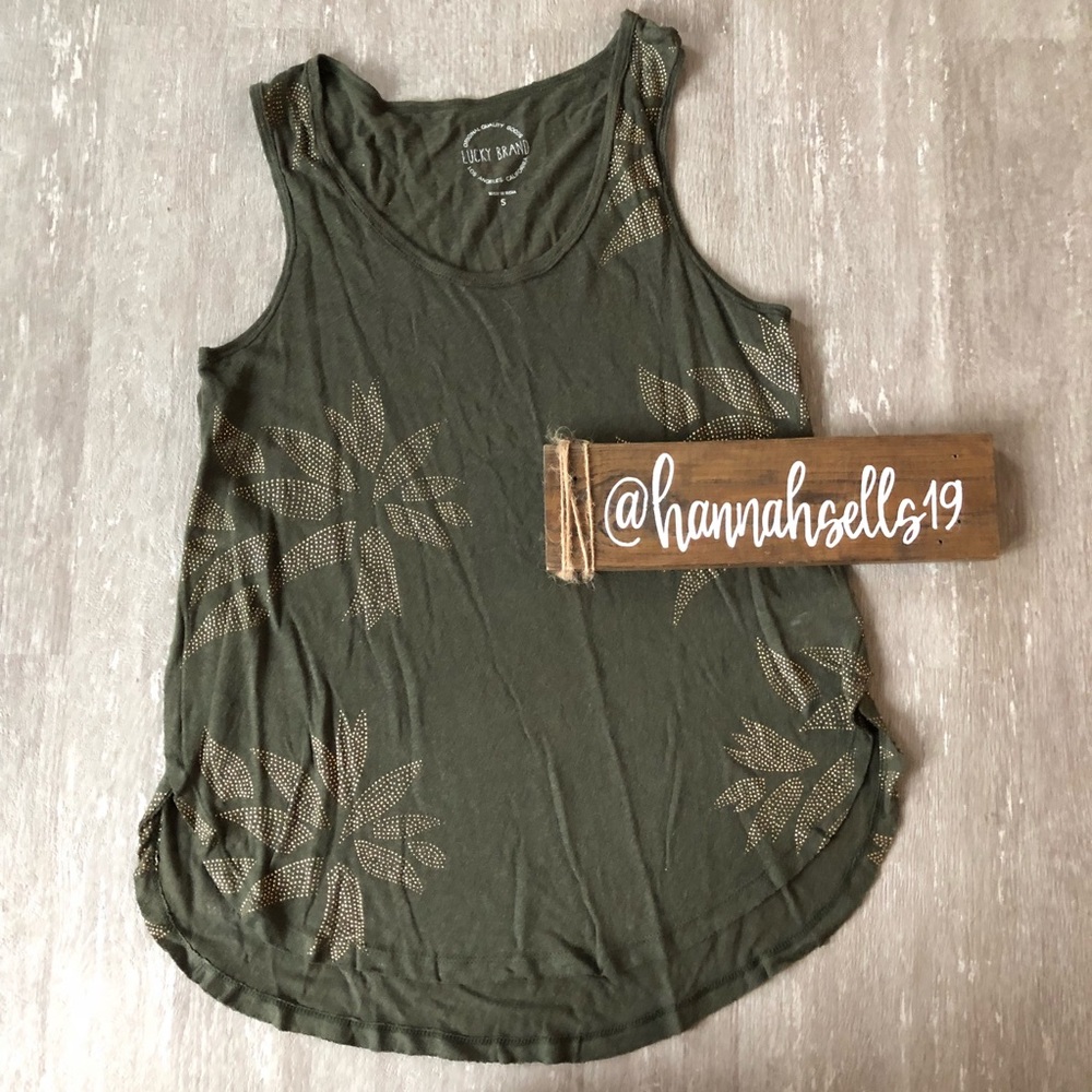Lucky Brand Jeweled Tank Size Small